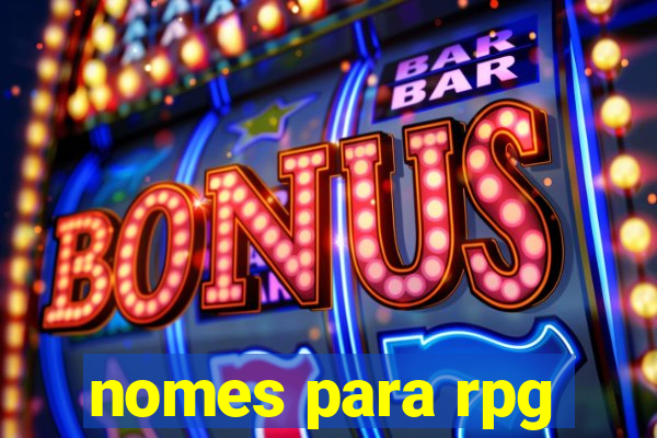 nomes para rpg